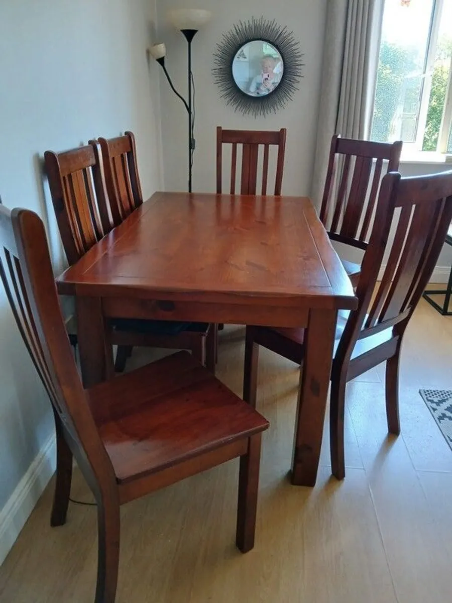 Dining Table and 6 Chairs - Image 1