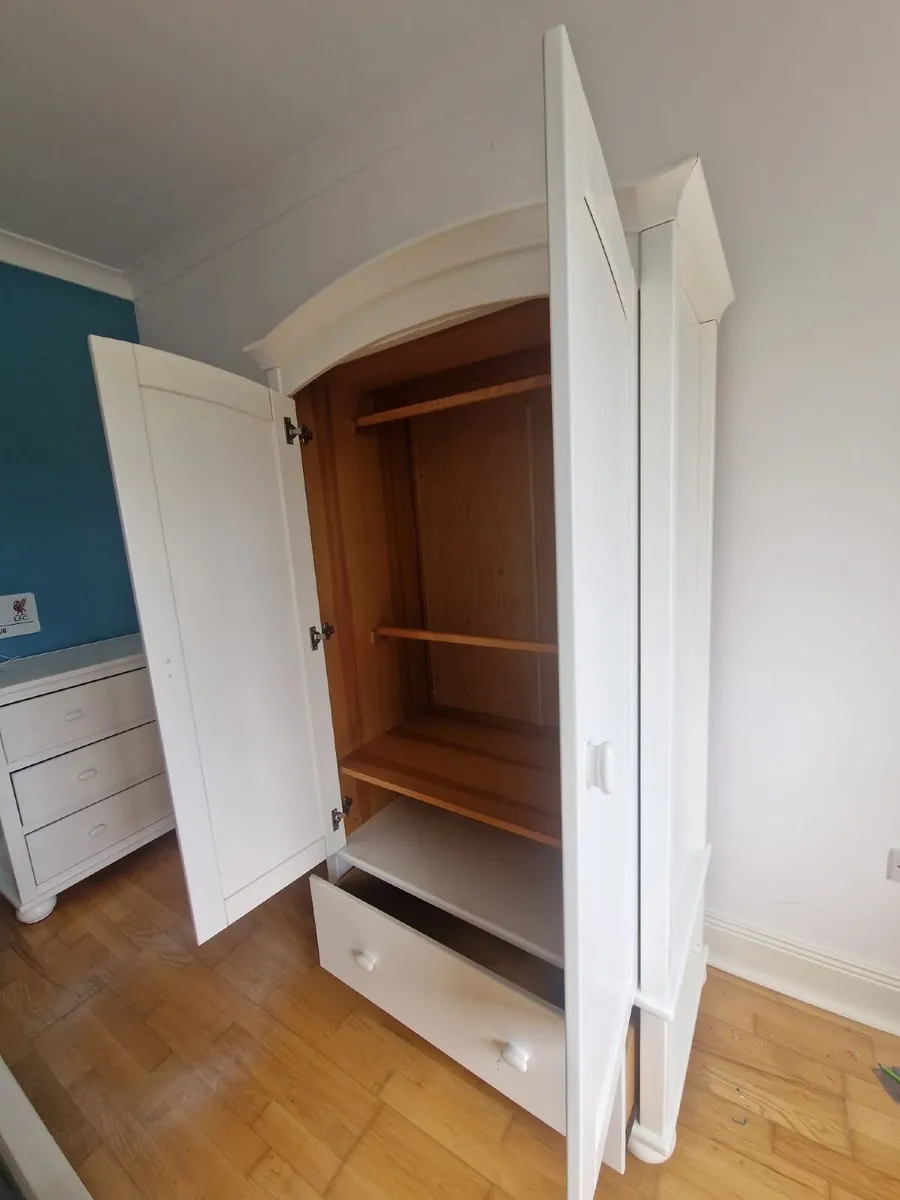 Mamas & Papas White Wardrobe & Drawers - Excellent - Image 1
