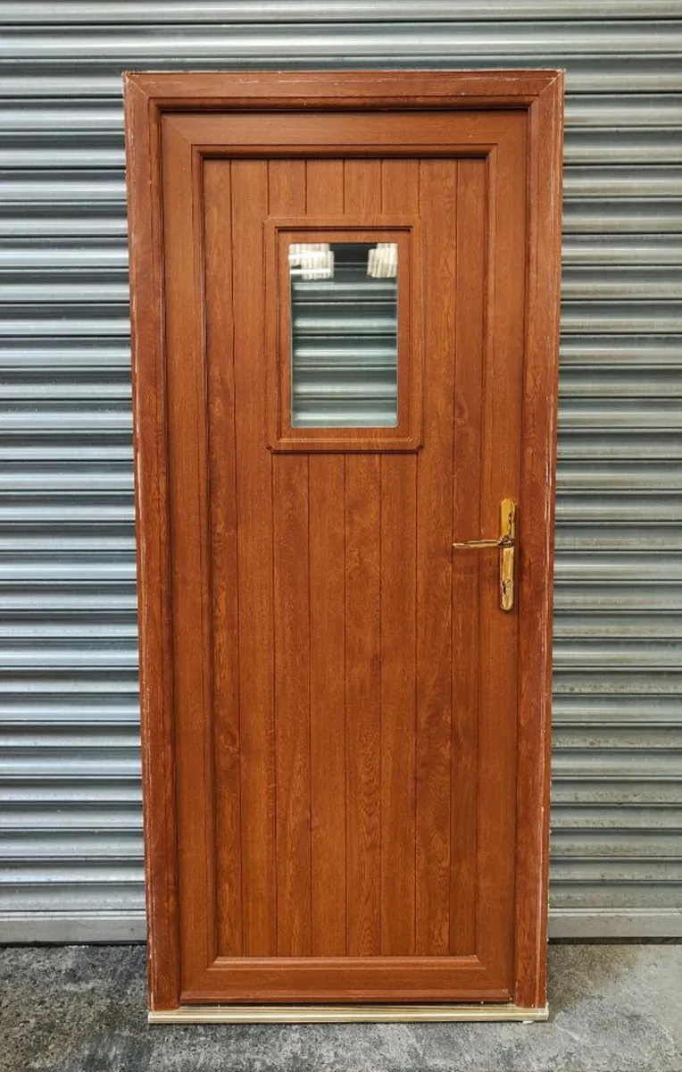 uPVC Door Light Oak - 900 x 2050 mm - Image 1