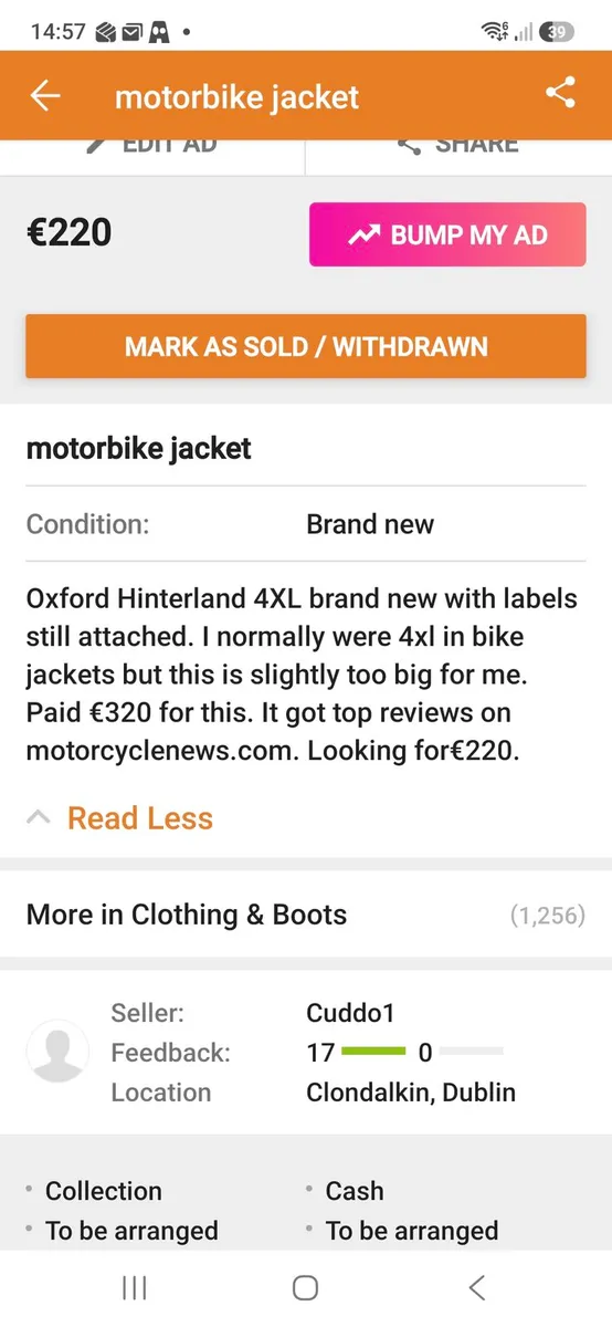 Motorcycle Jacket - Image 2