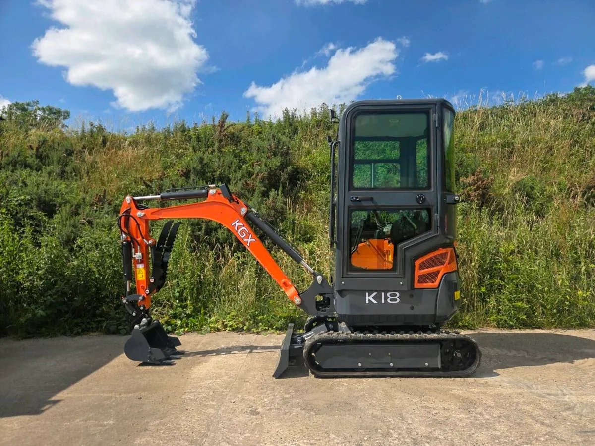 NEW 2026 KGX K18 Mini Digger Excavator Kubota 3cyl - Image 1