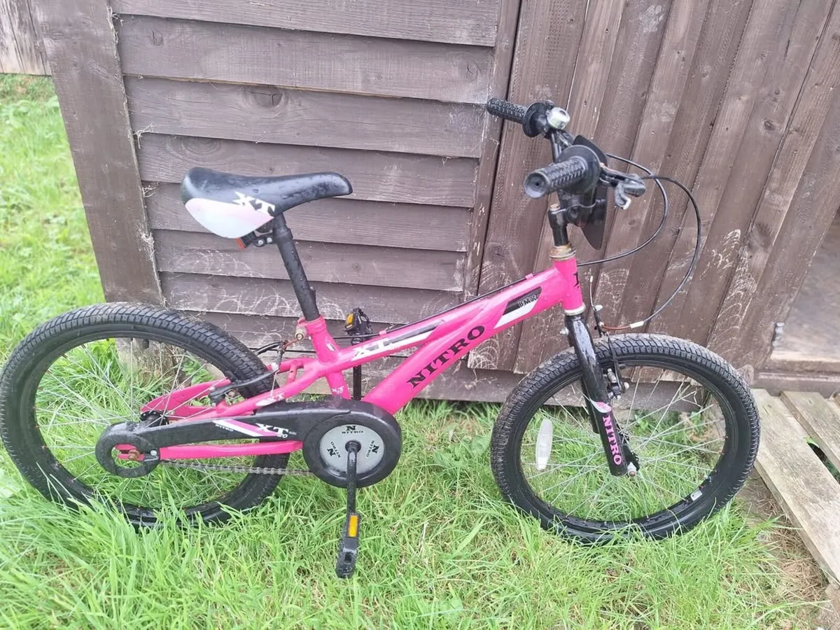 Nitro Kids’ BMX Bike – Pink – 18” Wheels