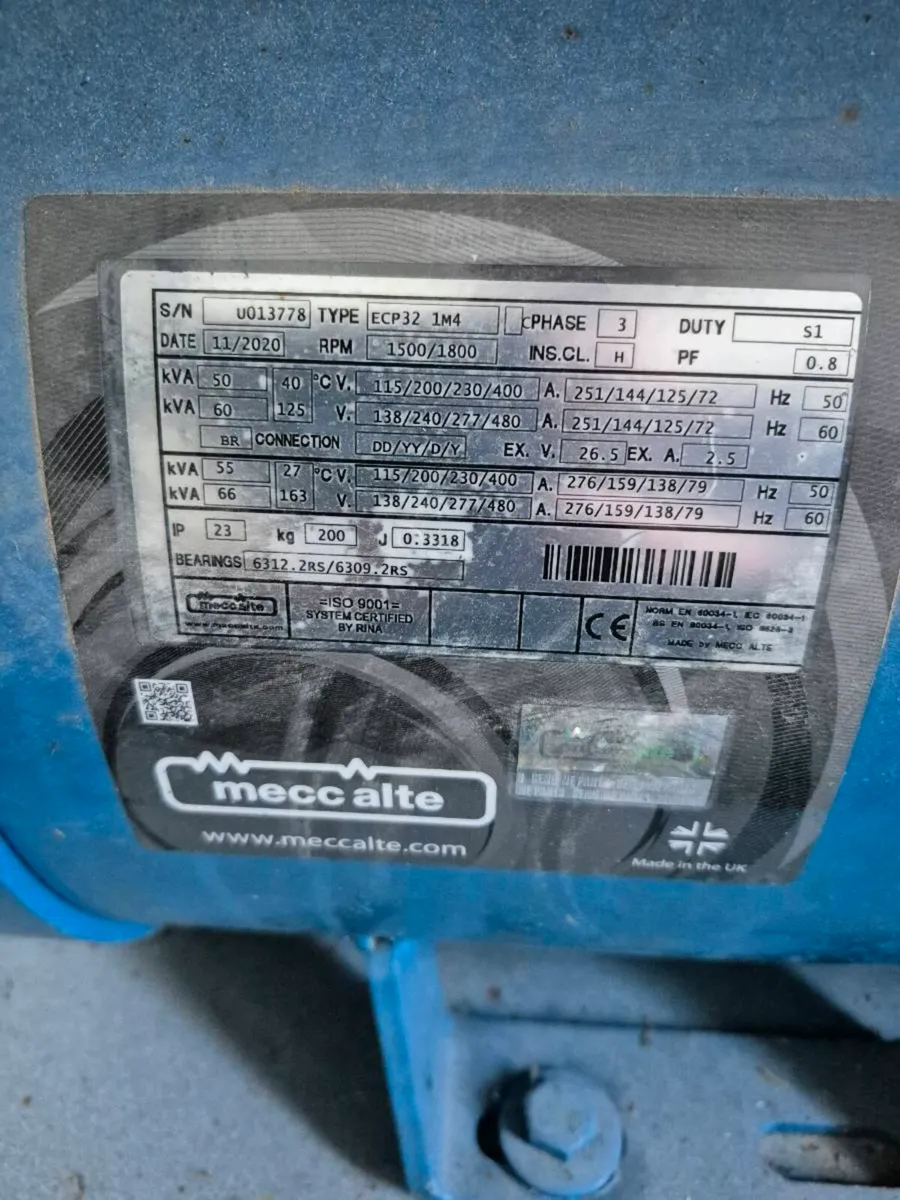 A 33kva Meccalte tractor mounted generator - Image 3