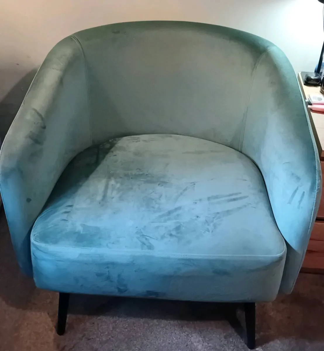 Blush Velvet Occasional Chair - Image 1