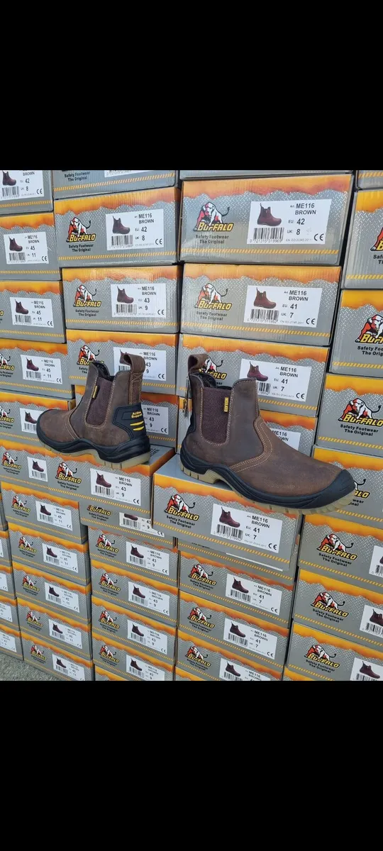 Buffalo slip on safety boots S3 all sizes