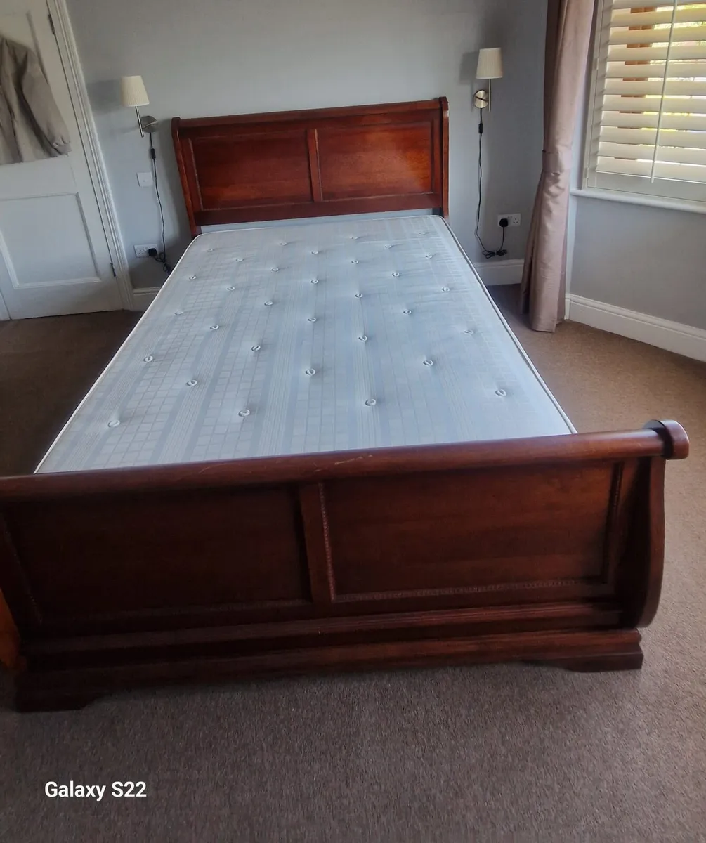 6 ft Bedframe & mattress - Image 1