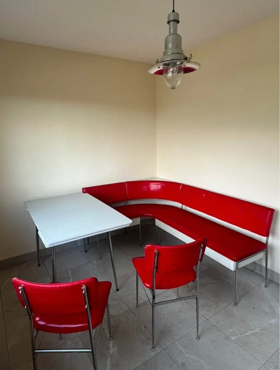 Kitchen Table with Corner Bench and Chairs - Image 1