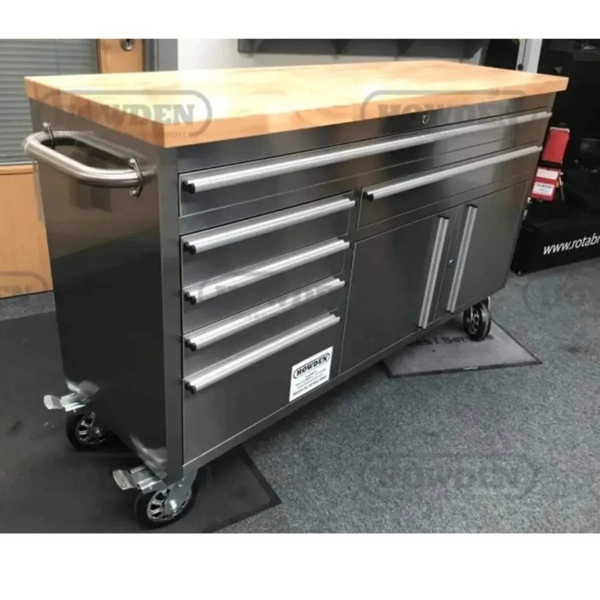 Stainless Steel 60" Tool Chest Rolling Workbench C - Image 4