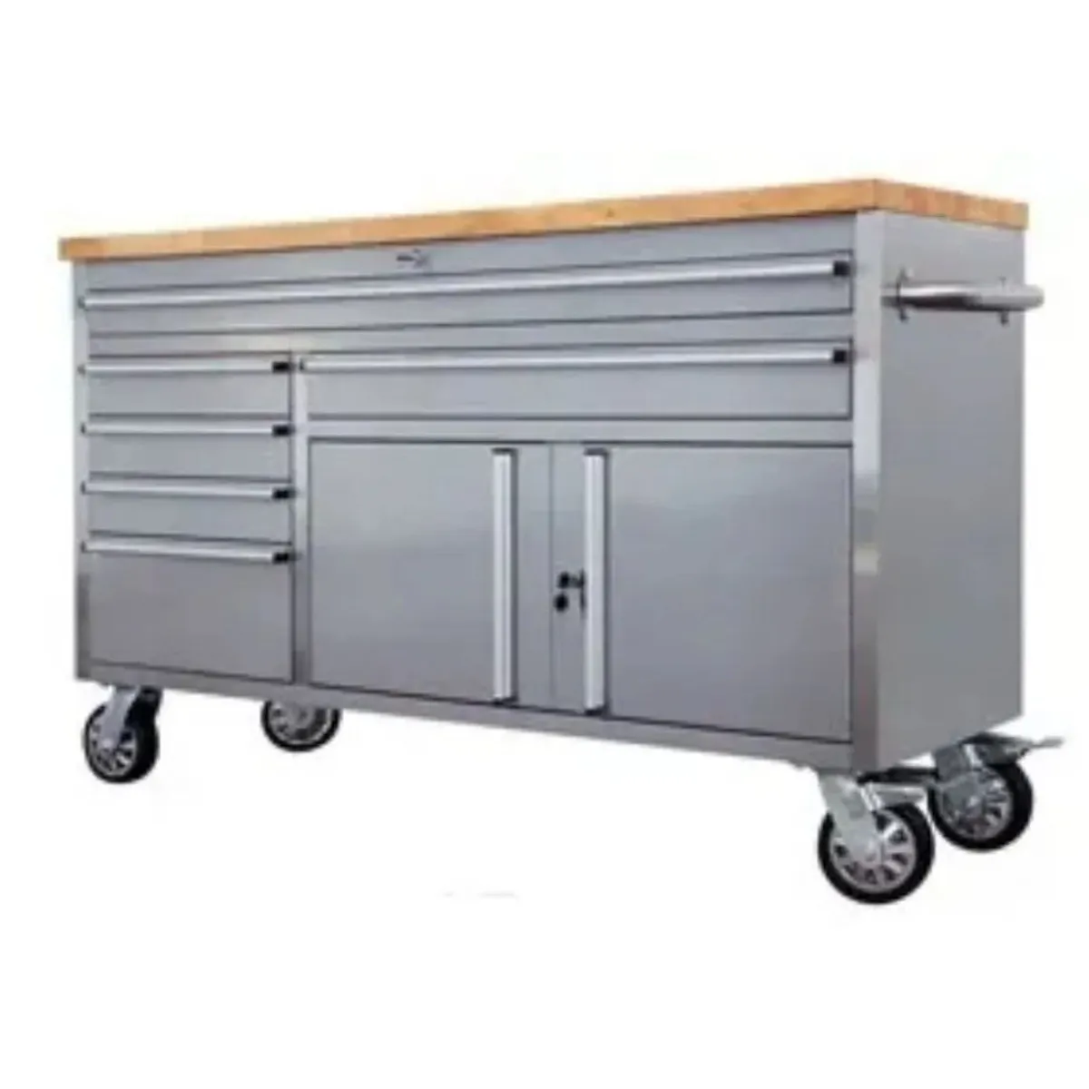 Stainless Steel 60" Tool Chest Rolling Workbench C - Image 1