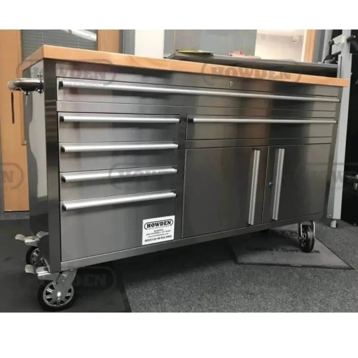 Stainless Steel 60" Tool Chest Rolling Workbench C - Image 2