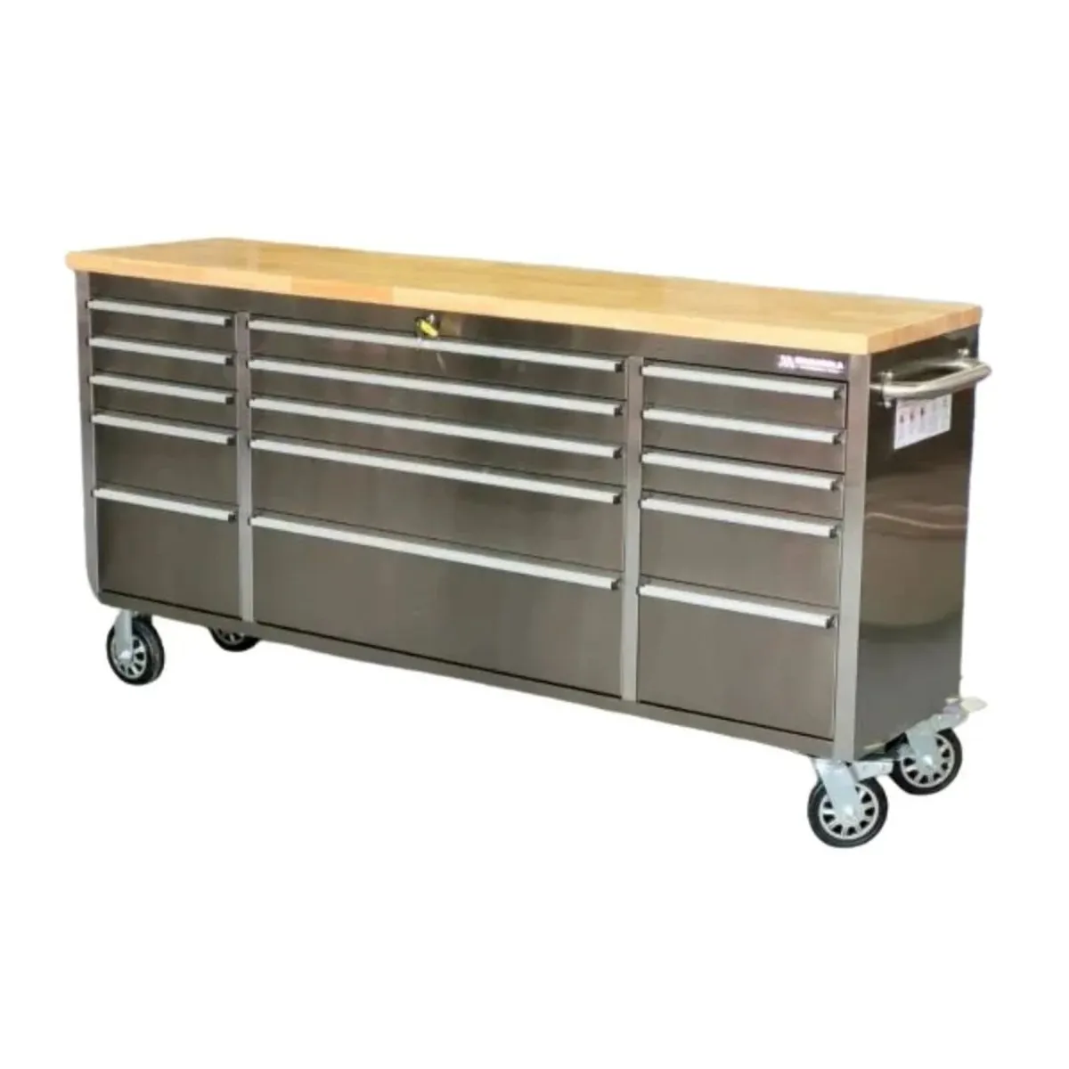 72" Stainless Steel Toolchest Workbench - 15 Drw - Image 2