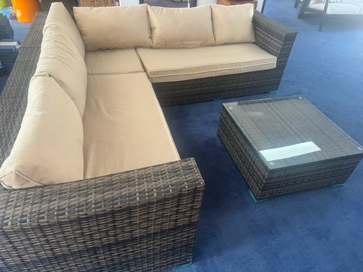 Rattan Garden Corner Sofa San Jose - Image 1