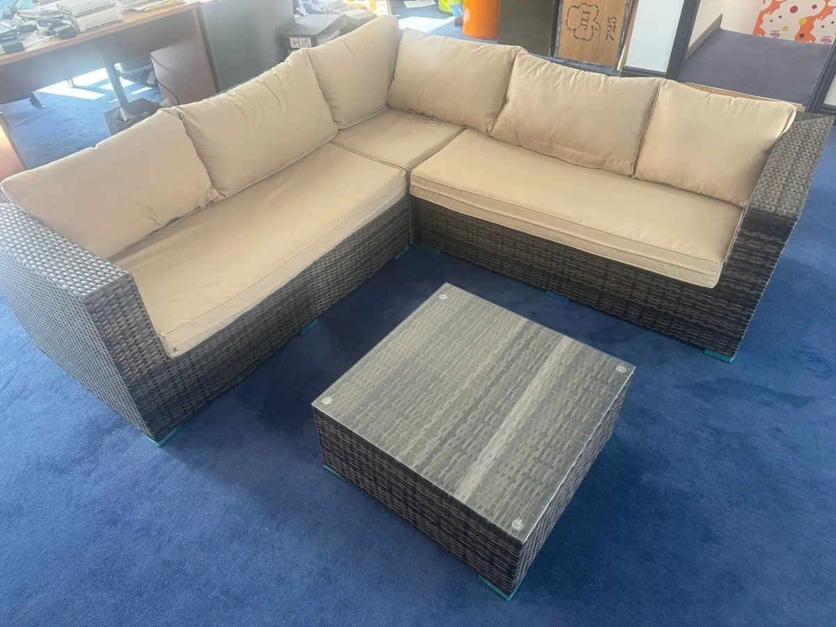 Rattan Garden Corner Sofa San Jose - Image 3