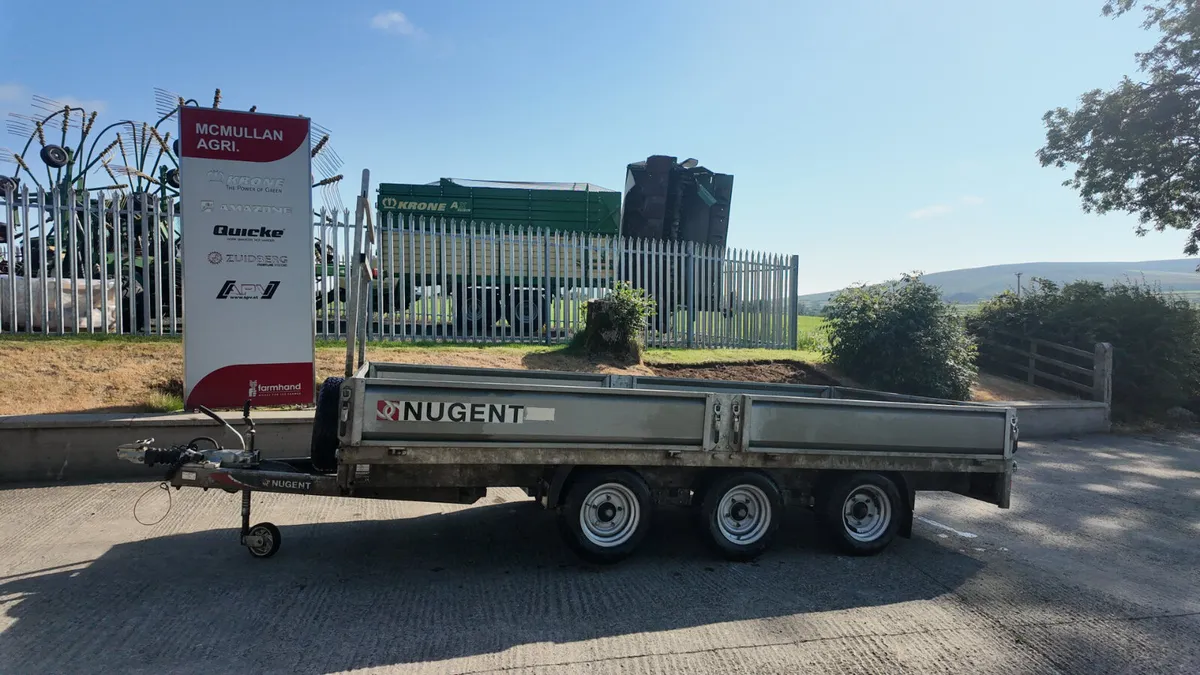July 2022 Nugent 14' Tri Axle Flatbed - Image 1