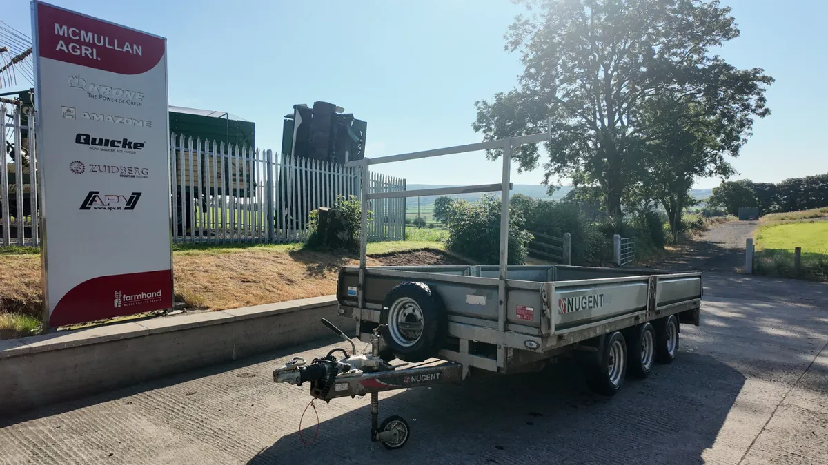 July 2022 Nugent 14' Tri Axle Flatbed - Image 2