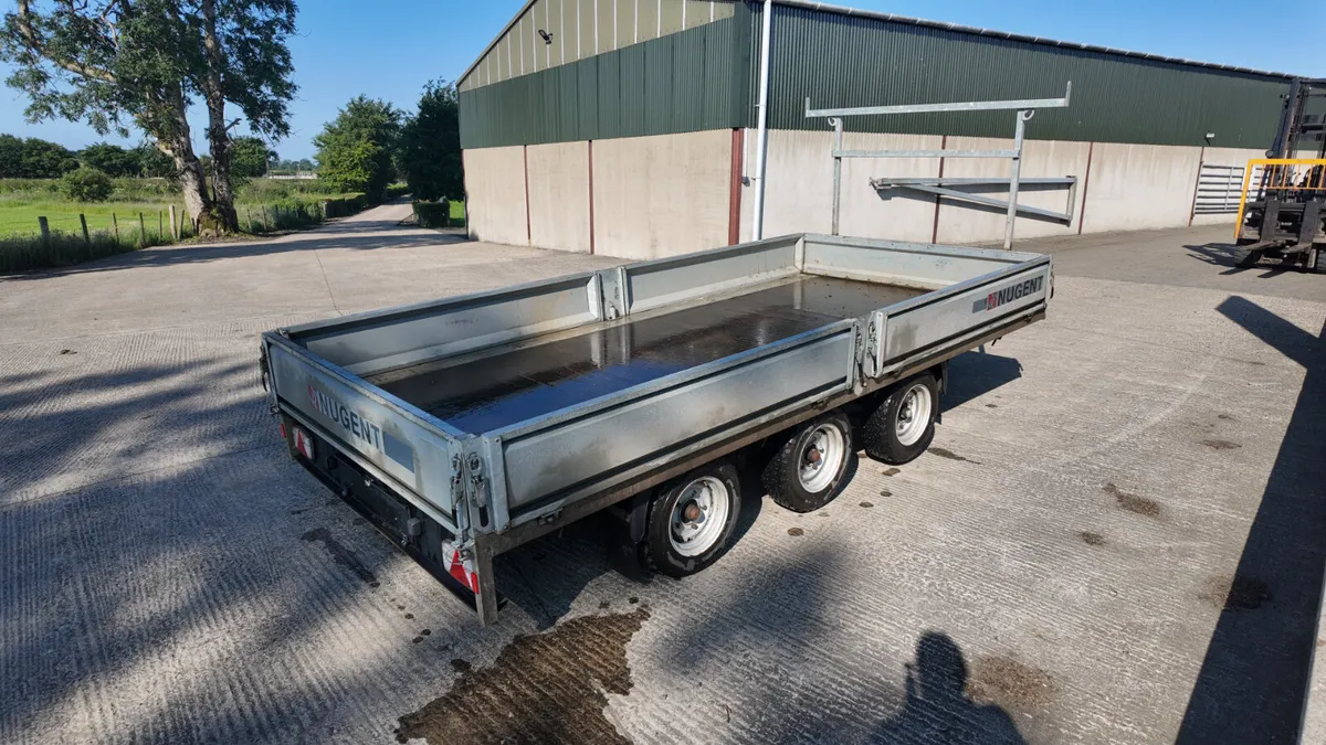 July 2022 Nugent 14' Tri Axle Flatbed - Image 4