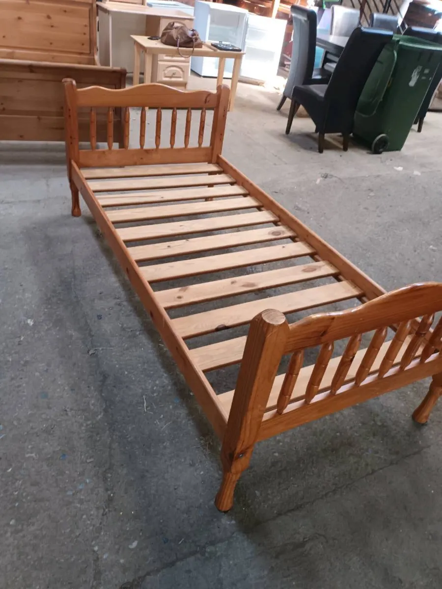 Single Pine Bed - Image 1