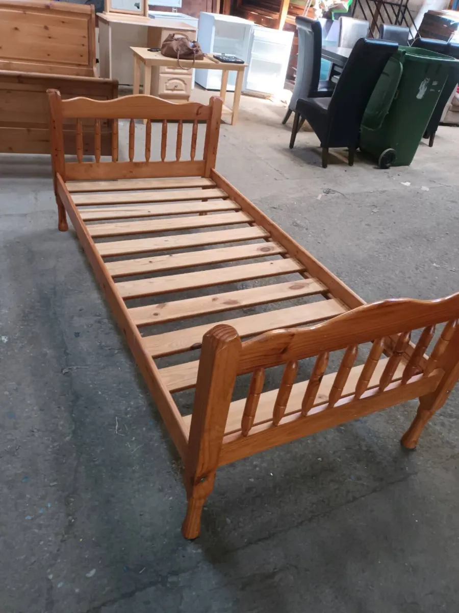 Single Pine Bed - Image 2