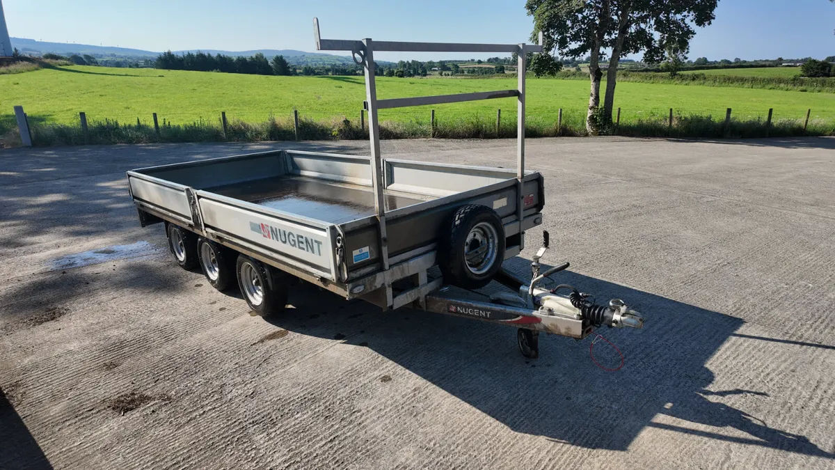 July 2022 Nugent 14' Tri Axle Flatbed - Image 3
