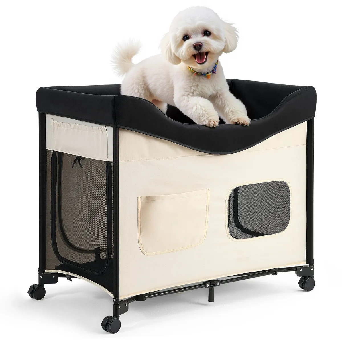 Elevated Lounge Pet Bed, Foldable Bunk Dog Bed - Image 1