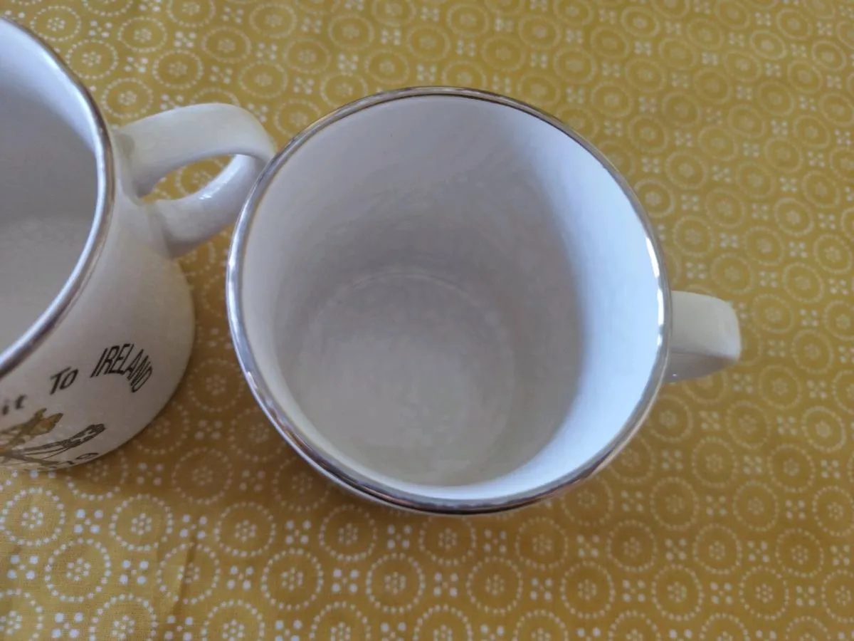 Pair of Vintage Mugs 1979 Pope John Paul Ireland - Image 2