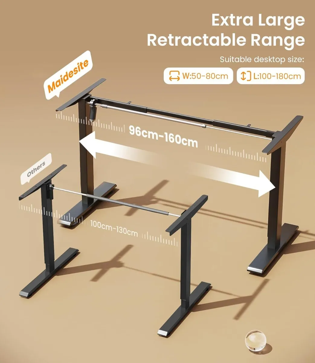 Maidesite Height Adjustable Electric Standing - Image 3