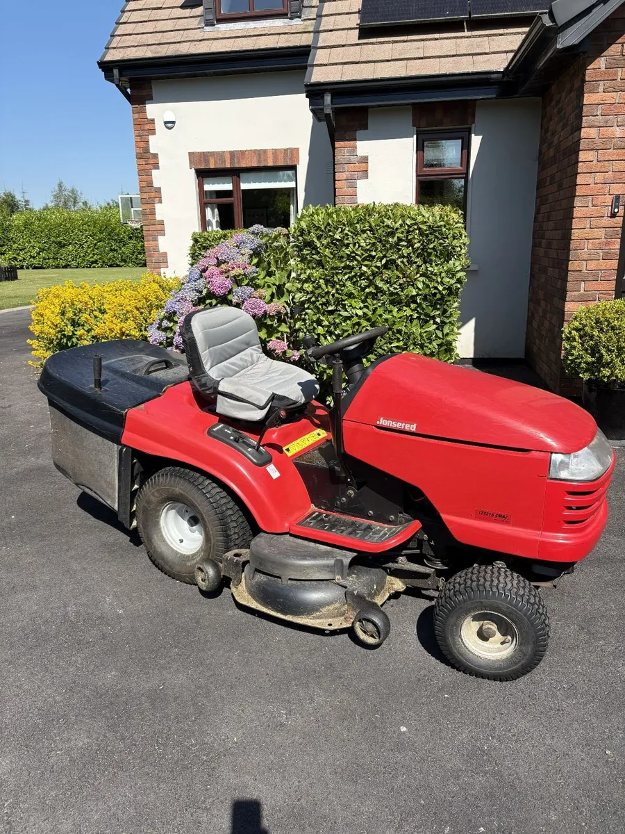2008 Jonsered 42” Ride-On Mower – 18HP V-Twin - Image 1