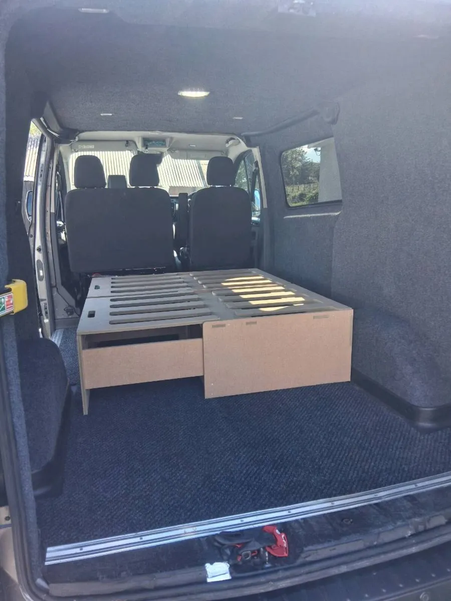 Sliding camper seat bed storage - Image 4