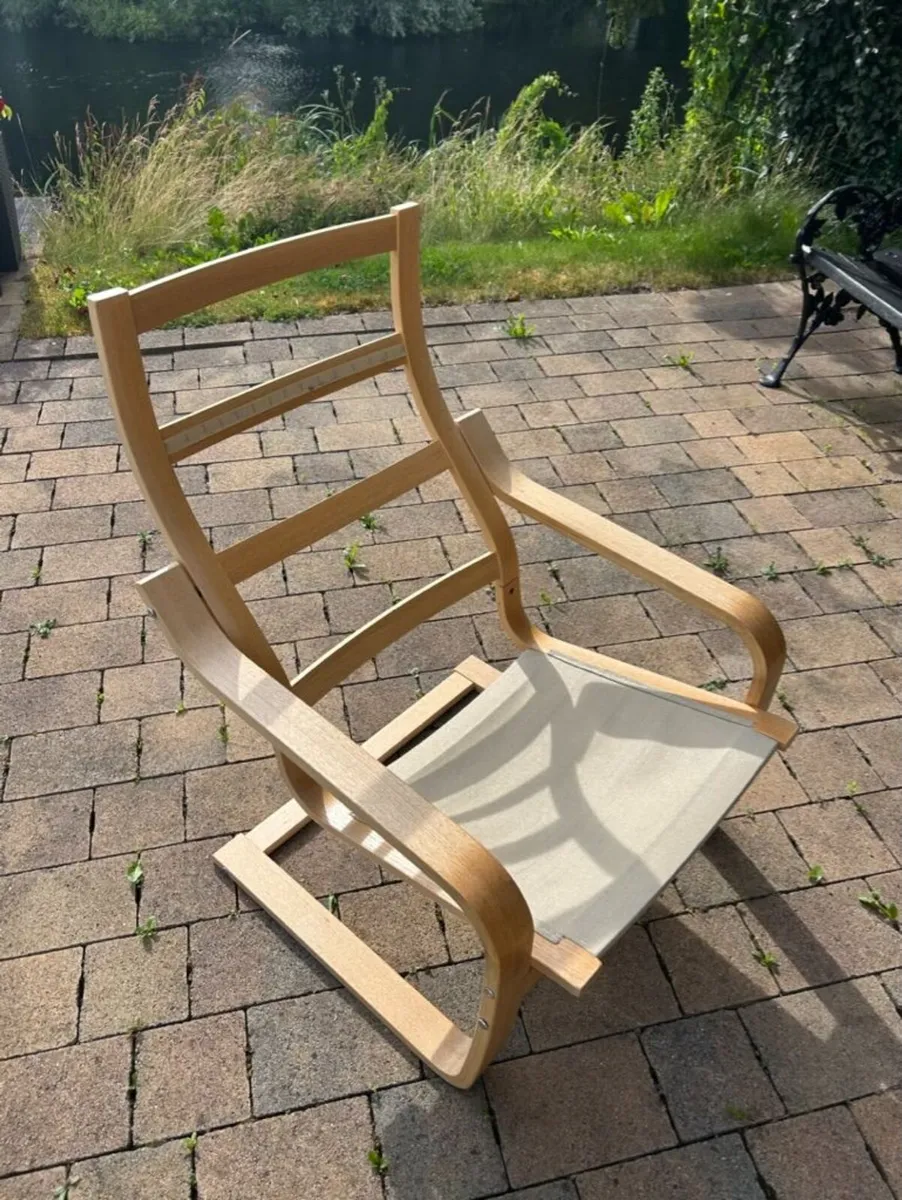 2 x Scandanavian recliner chairs - Image 2