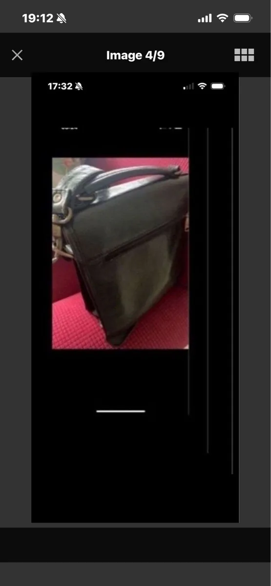 Hexagons Leather Shoulder Bag - Image 4