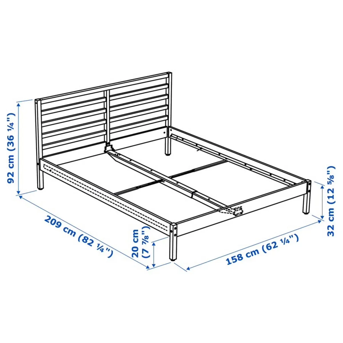 Bed frame - standard king - Image 4
