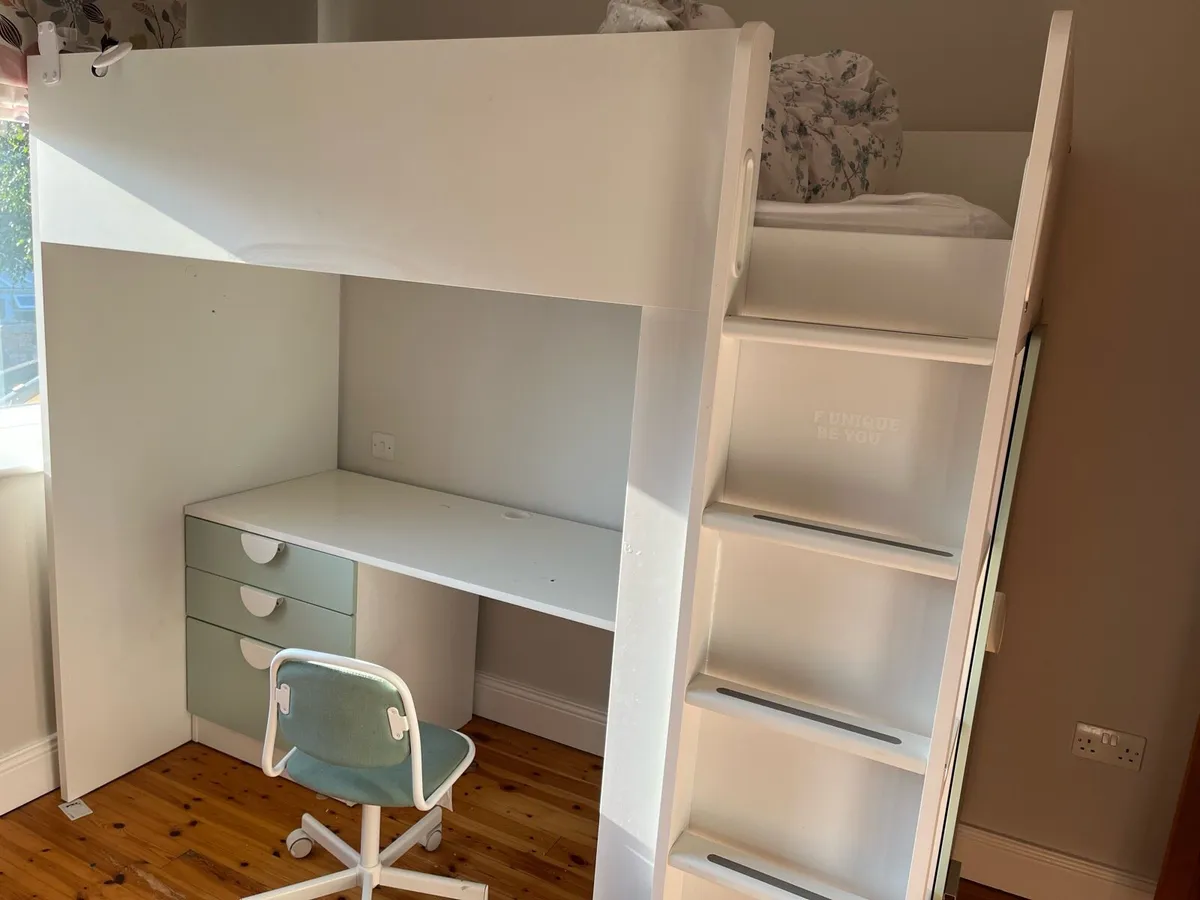 Ikea Bunk Bed and Chair - Image 1
