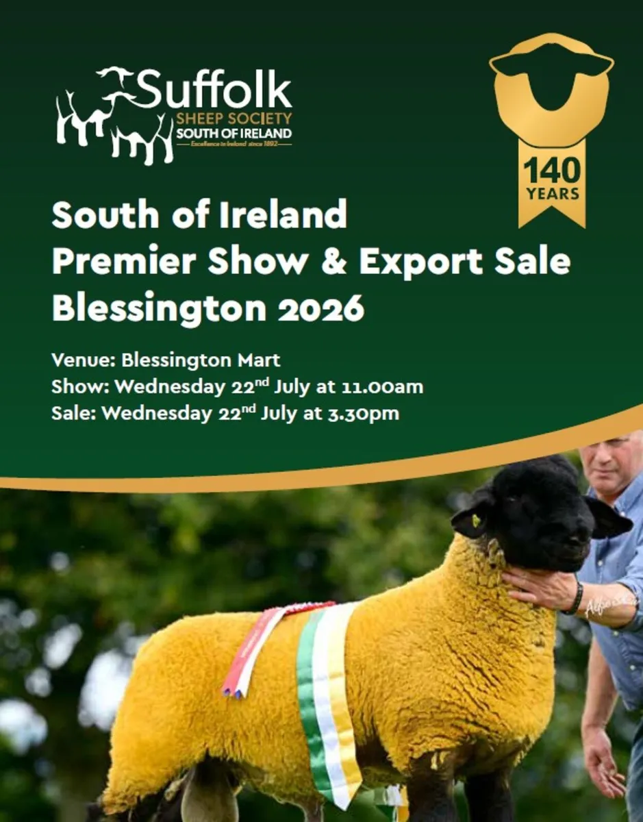 SOUTH OF IRELAND PREMIER SUFFOLK SALE - Image 1