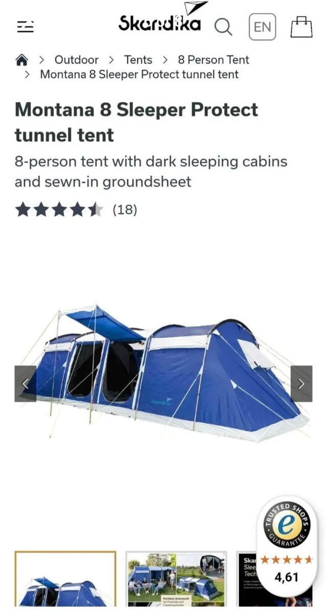 8 man Montana skandika tent - Image 4