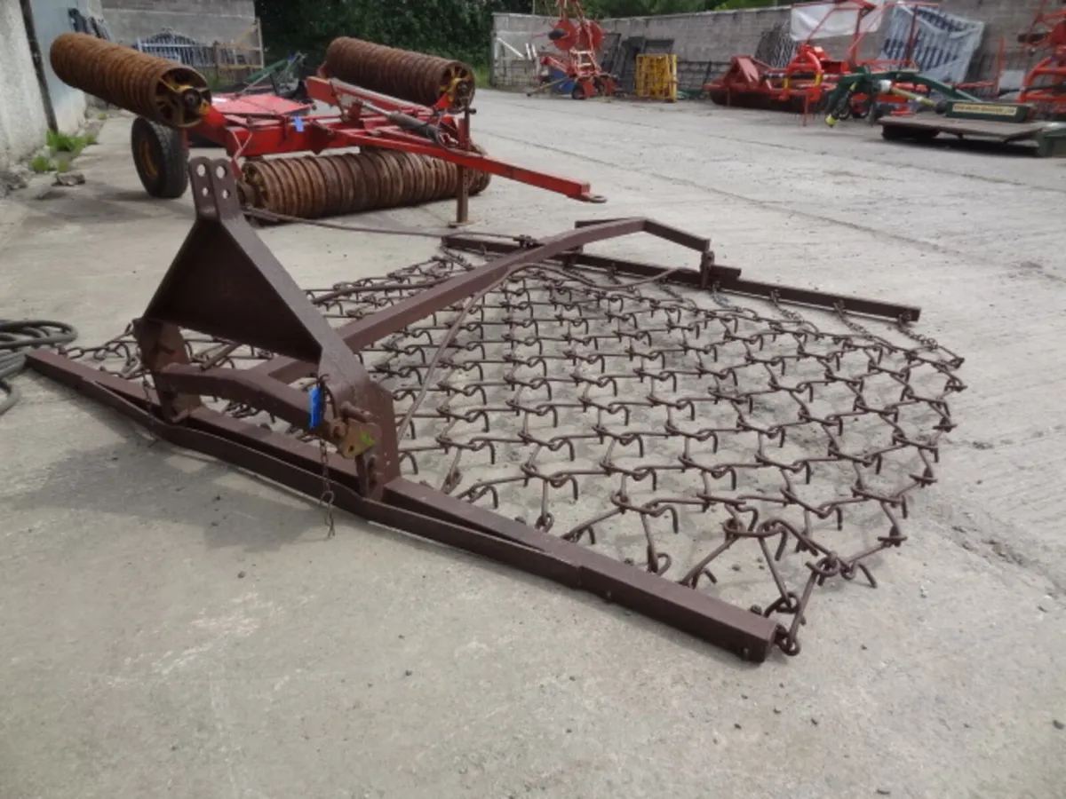 Mounted 9FT Chain Harrow - Image 1