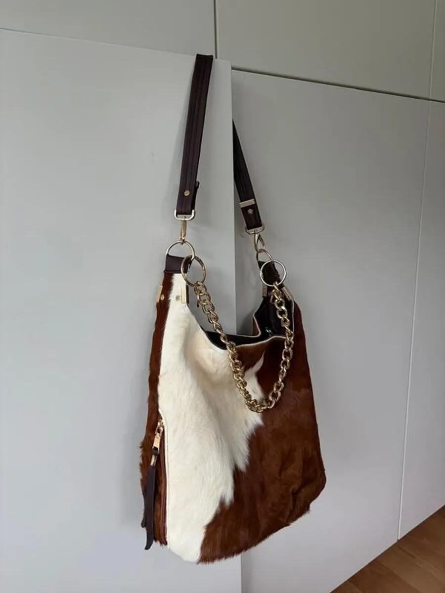 Cow hide handmade bag - Image 2
