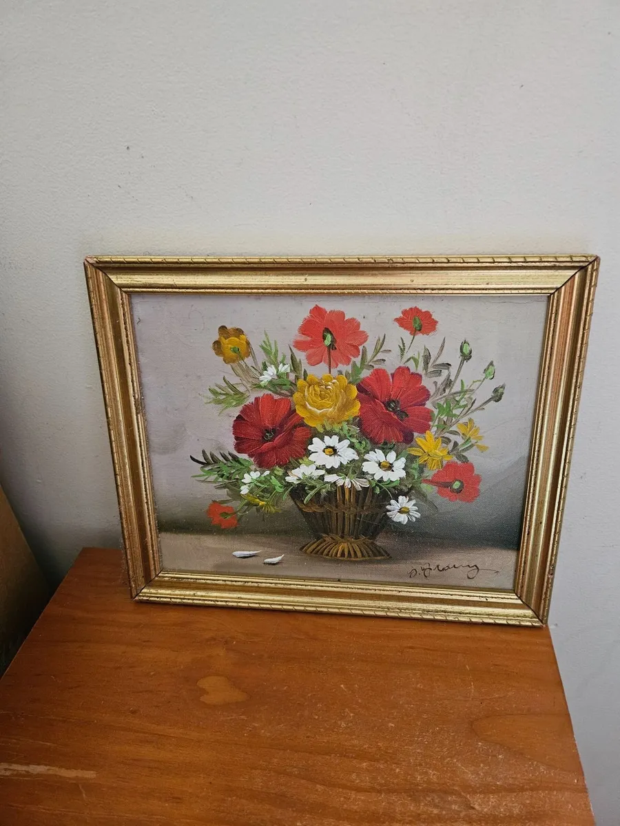 Vintage Oil on Canvas Picture - Image 1
