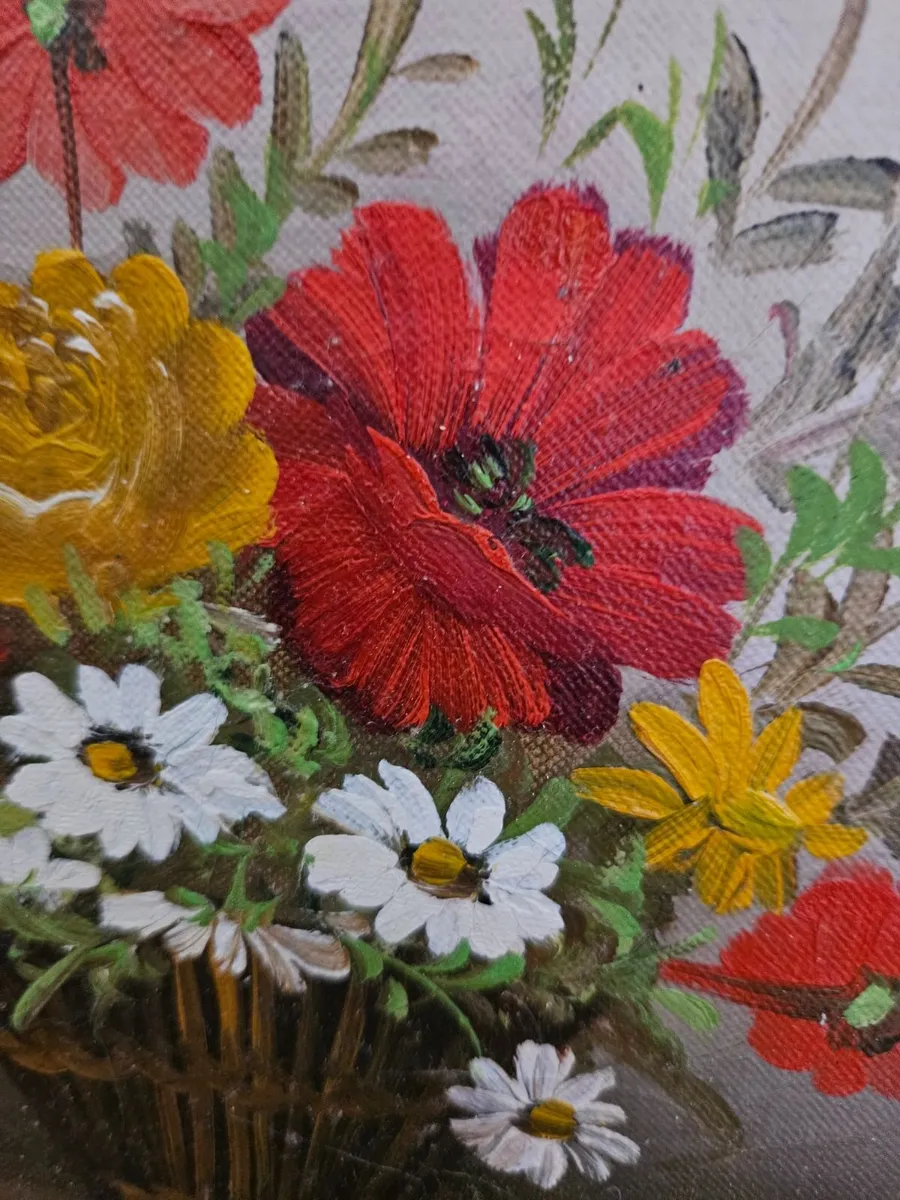 Vintage Oil on Canvas Picture - Image 3