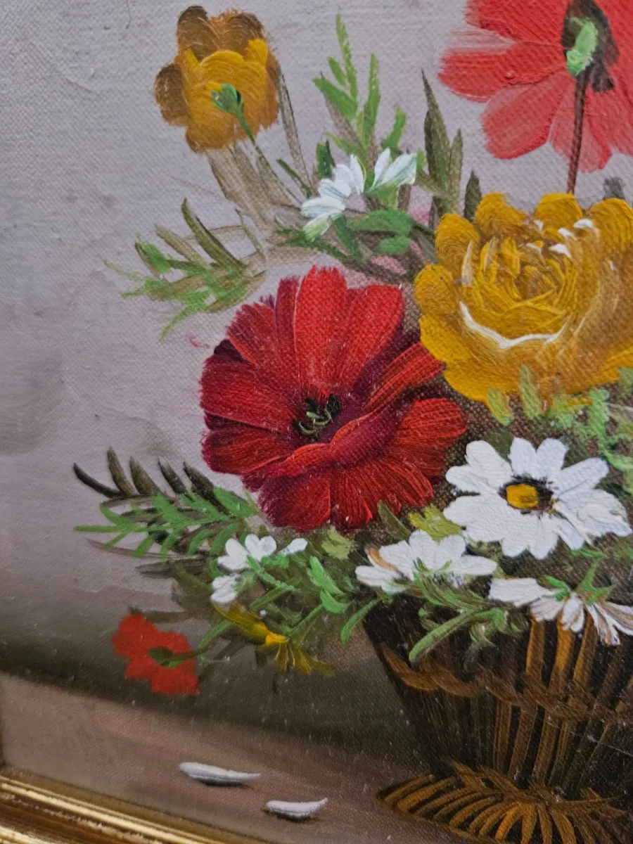 Vintage Oil on Canvas Picture - Image 4