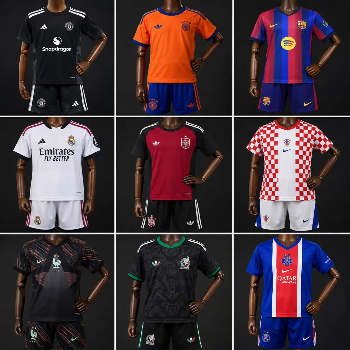 Kids Football kits shirt and shorts - Image 1