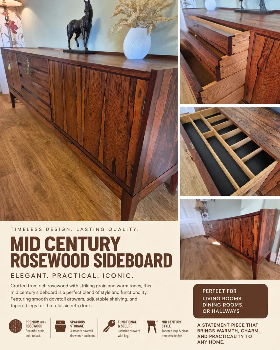 Mid Century sideboard - Image 1