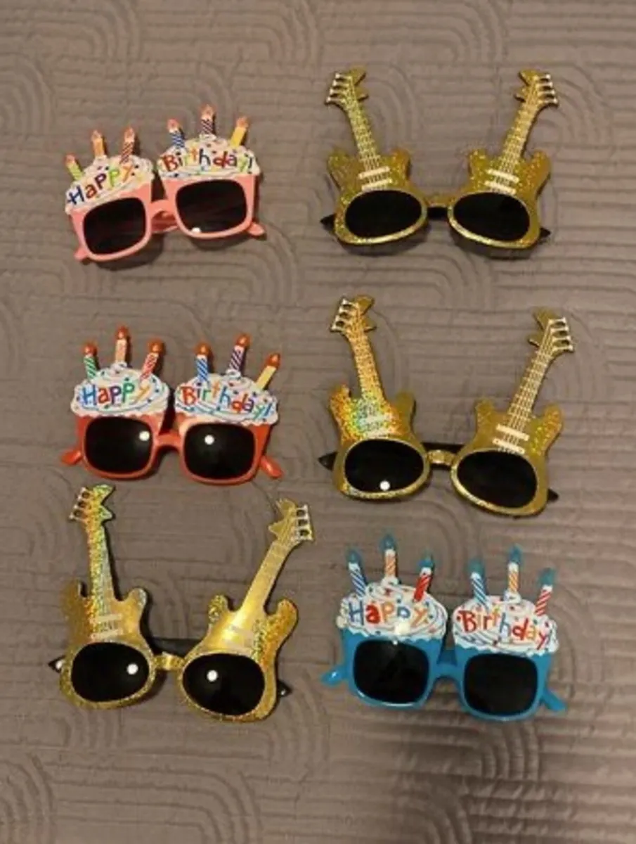 Novelty birthday glasses