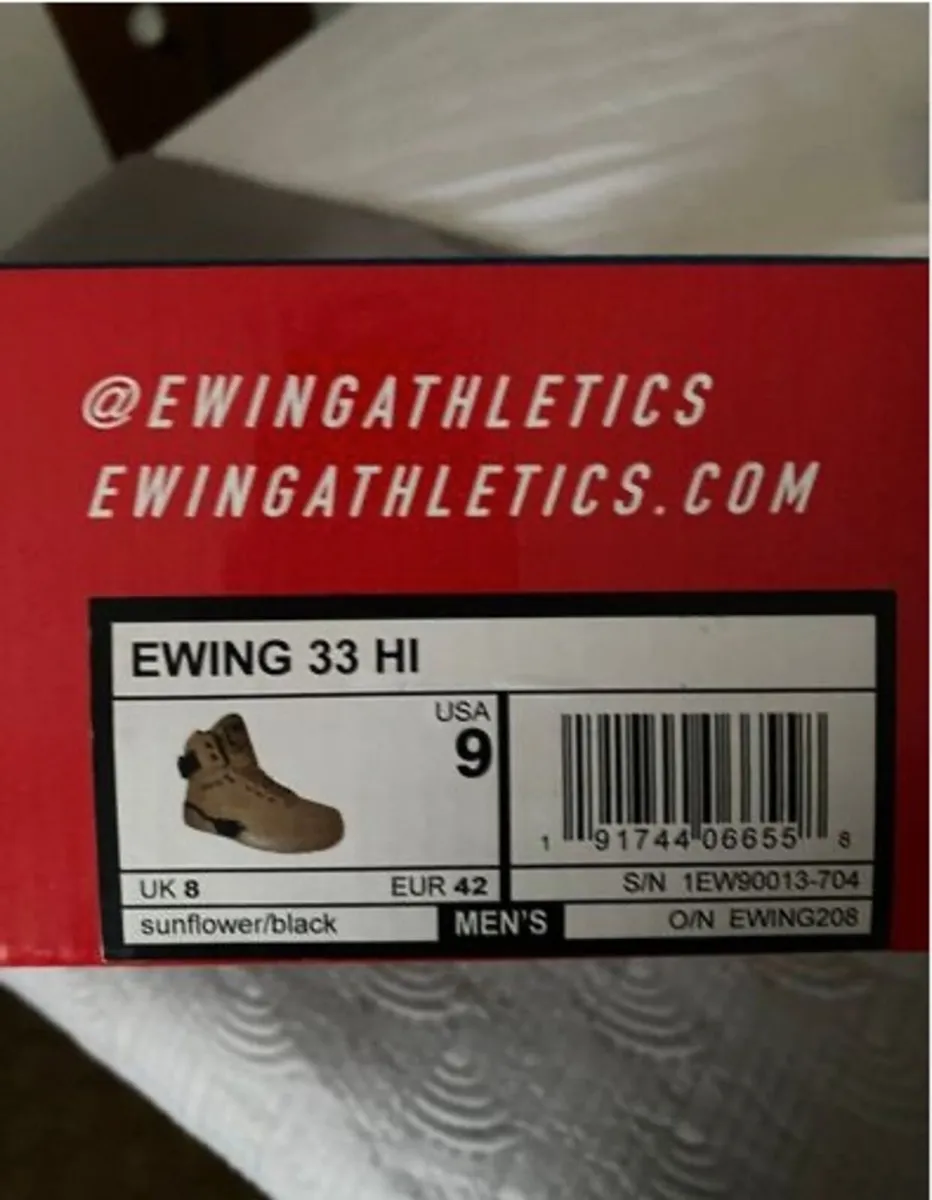 BNWT Patrick Ewing Men's 33 HI/Black Size 8UK - Image 2