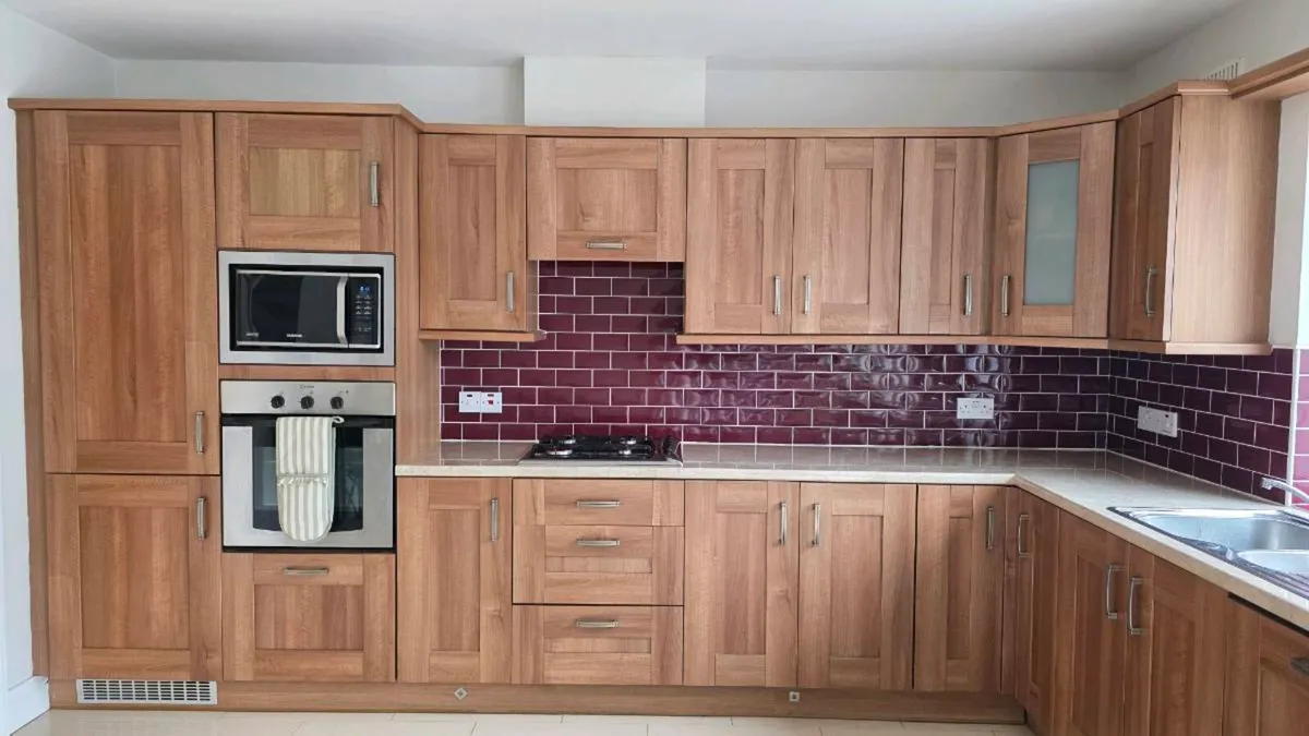Walnut Kitchen + Utility inc Oven, Sink & Gas Hob - Image 1
