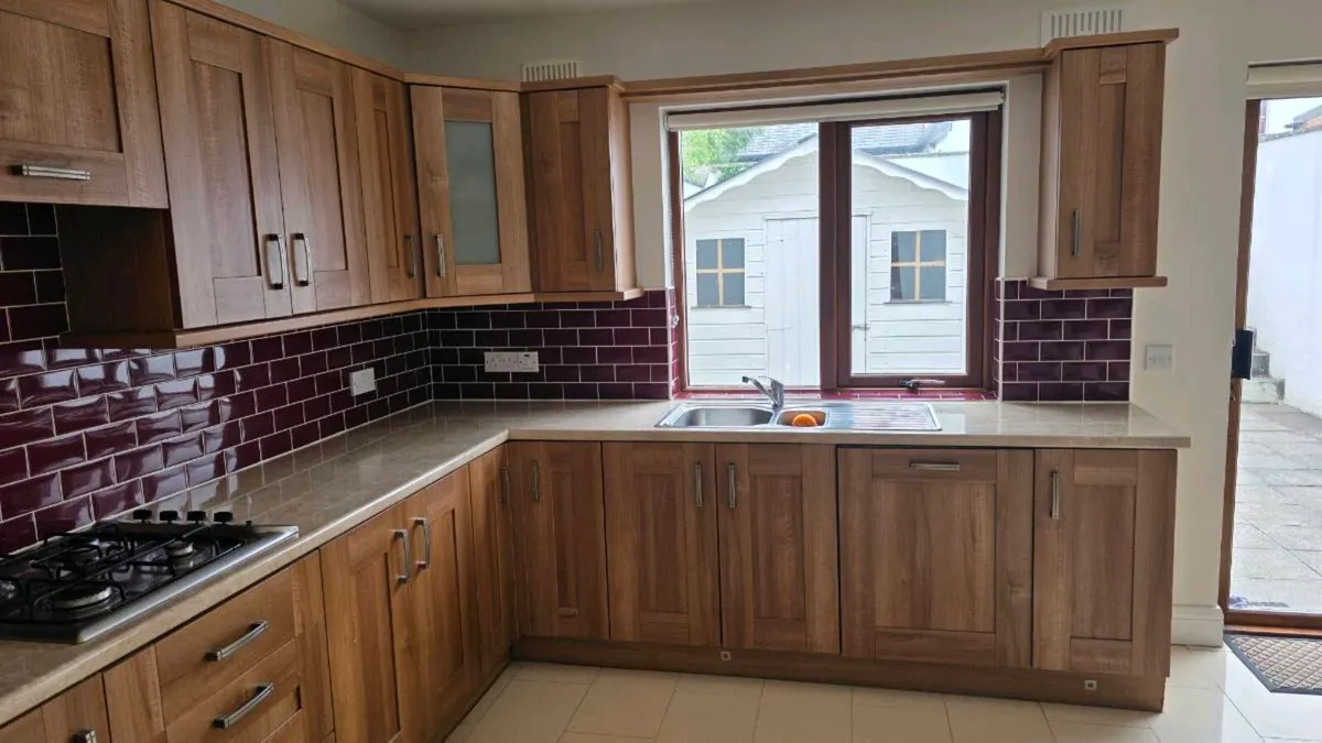 Walnut Kitchen + Utility inc Oven, Sink & Gas Hob - Image 2