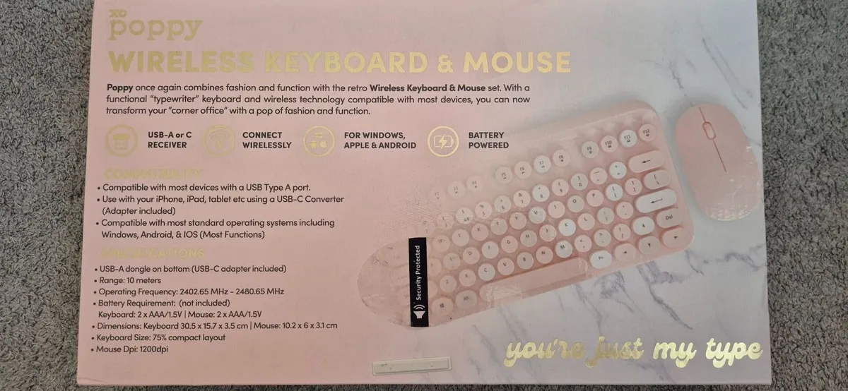 XO poppy wireless mouse and keyboard - Image 2