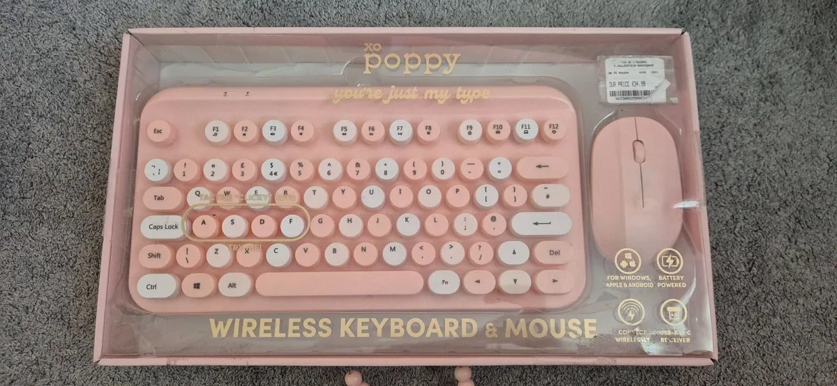 XO poppy wireless mouse and keyboard - Image 1