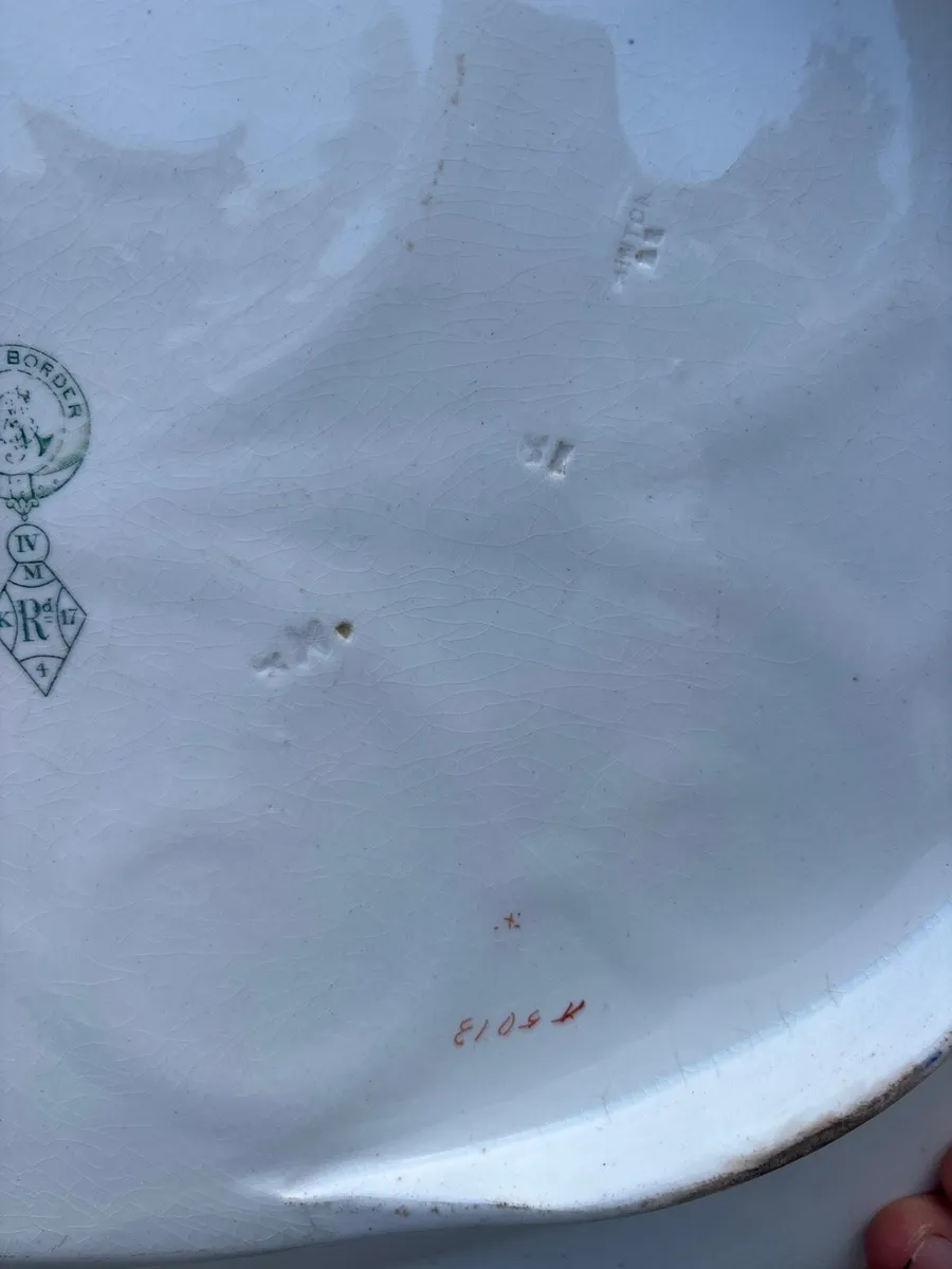 ‘Laurel Border’ Ironstone serving platter c1883 - Image 3