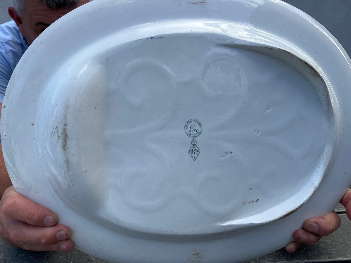 ‘Laurel Border’ Ironstone serving platter c1883 - Image 4