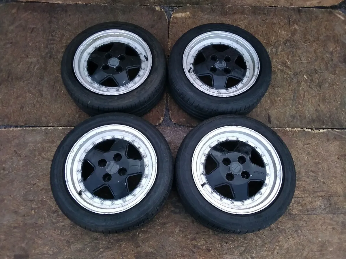 15" Zender alloys 4x100  --e30/VW/Toyota - Image 1